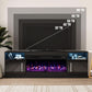LED Electric Fireplace Entertainment Center 80 Inch