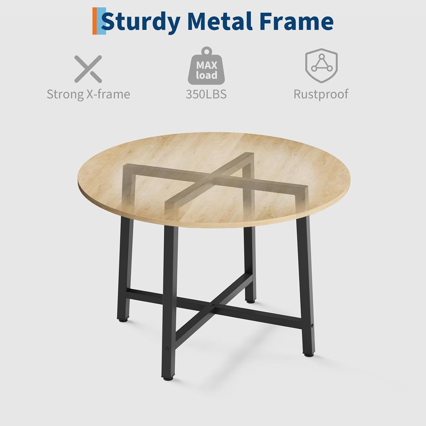 31.5 Inches Circular Space Saving Dining Table Kitchen