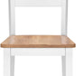 Gesthaven Solid Wood Frame Dining Chair Set White Natural