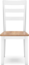 Gesthaven Solid Wood Frame Dining Chair Set White Natural