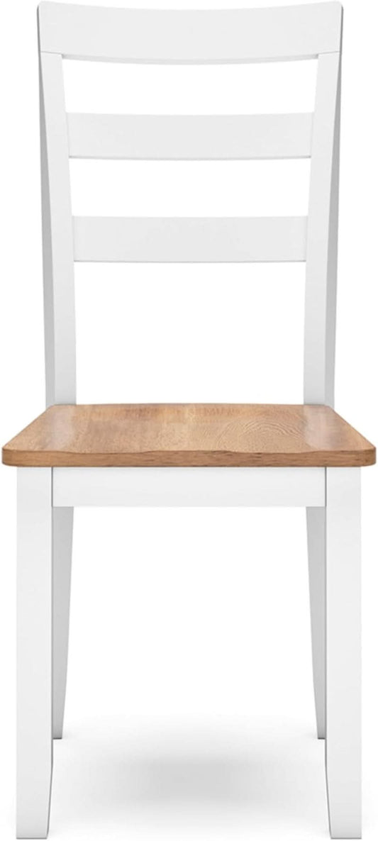 Gesthaven Solid Wood Frame Dining Chair Set White Natural