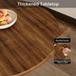 Midcentury Walnut Tulip 24Inch Pedestal Furniture Table