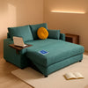 65Inch Sleeper Sofa Bed CorduroyFabric Emerald Green-0