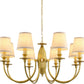 34.6in Eight Light Chandelier Over Table Fixture Living Room-1