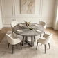 Wash Grey Farmhouse Dining Table Pedestal Base
