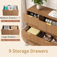 SixtyThreeInch Dresser With Deep Drawers NaturalFinish
