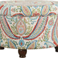 Large Upholstered Round Storage Ottoman Living Room