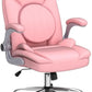 Pink Ergonomic Office Chair With Adjustable Lumbar Support