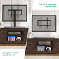 Espresso Farmhouse TV Stand With Adjustable Mounting