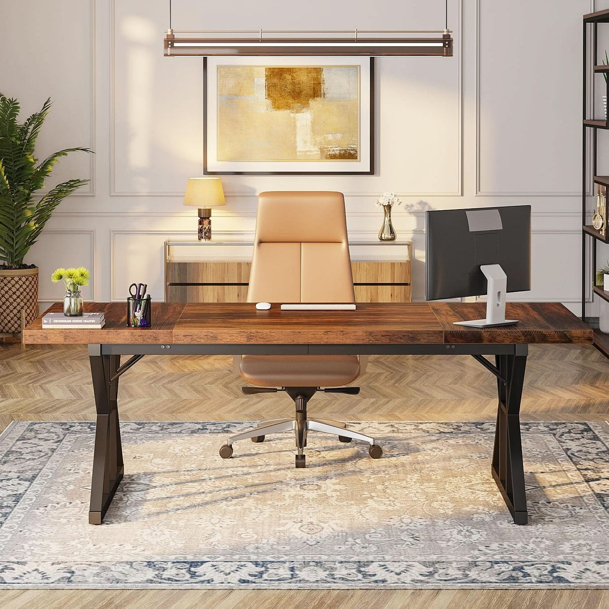 Seventy Inch Executive Desk For Office Workstation