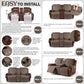 Waterproof Recliner Loveseat Cover With Console Straps