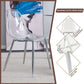 Clear Acrylic Dining Chairs Set Of 4 With Metal Legs