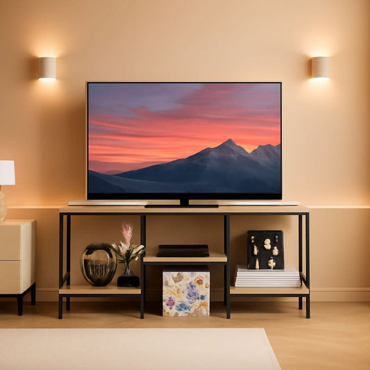 50 Inches Rustic Grey TV Stand Entertainment Center Unit