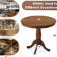Dark Walnut Round Dining Table 32 Inch Diameter Pro Finish