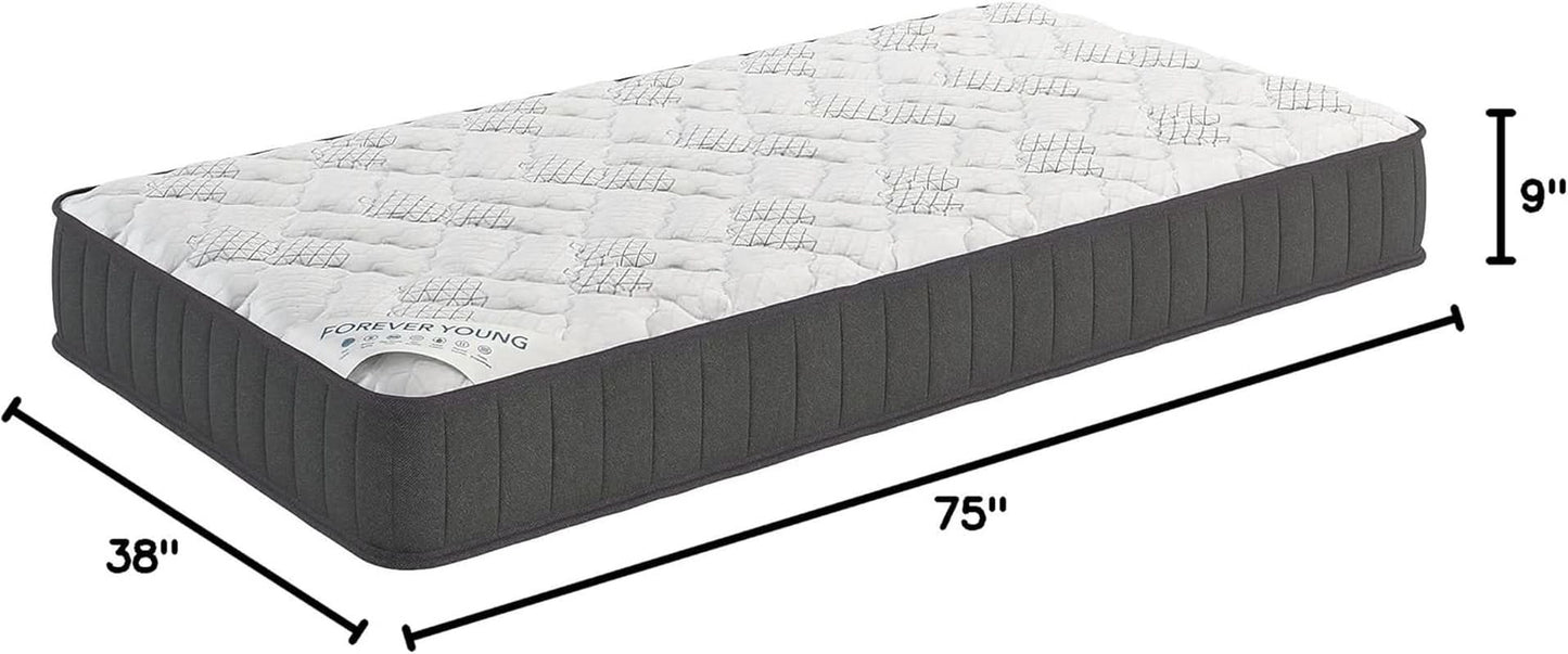 Twin Hybrid Mattress Medium Firm Comfort and Support-1