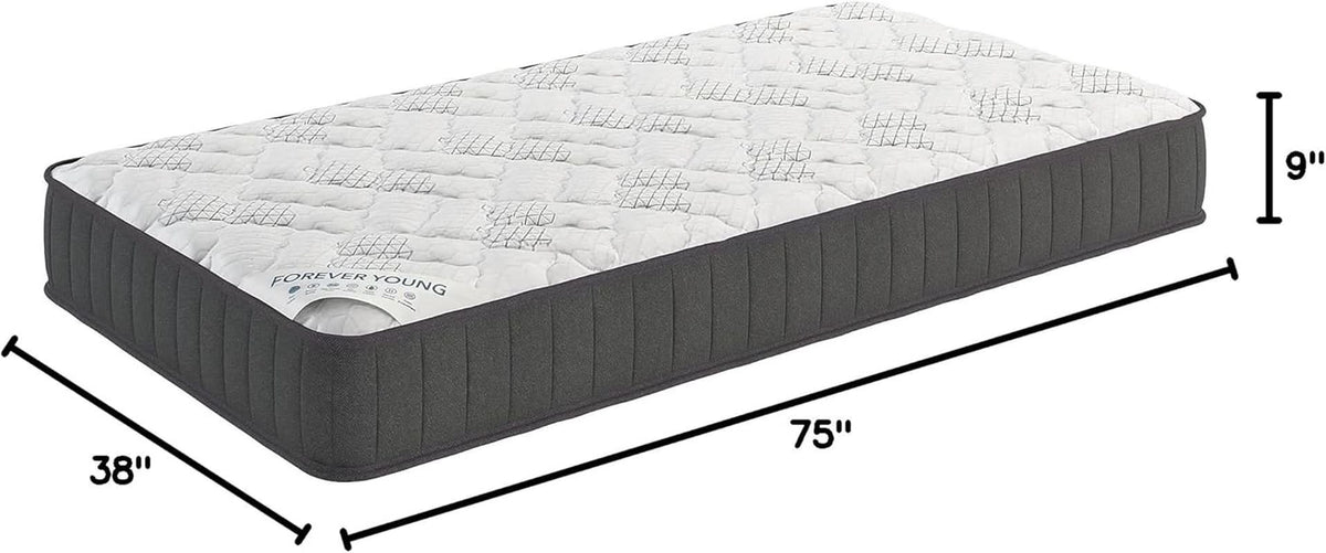 Twin Hybrid Mattress Medium Firm Comfort and Support-1