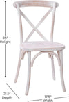 2 Pack Lime Wash X Back Dining Chairs Stackable For Banquet Hall And Dining Room Areas
