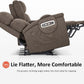Mocha Power Recliner Loveseat With Massaging For Living Room Comfort