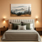 Green Forest Contemporary Wall Art 24x48 BohemianDecor