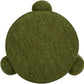 Hugo Twenty Point FiveInch Rounded Moss Green Ottoman