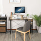 Adjustable Drafting Table with Storage Shelves and Drawer