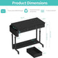 Adjustable Height Rolling Standing Desk with Drawers
