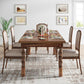 Sixty Two Inch Farmhouse Dining Table Wood Rectangular Modern