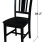 San Remo Splatback Dining Chairs Set Of Two, Black
