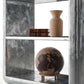 Silver Industrial Metal Bookcase Home Office Storage