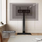 Black Ultrare silient Tempered Swivel TV Stand 75Inch