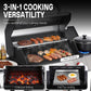Gas Charcoal Barbecue Grill System Porcelain Grates