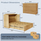 Oakwood Murphy Bed Cabinet With Integrated Charging