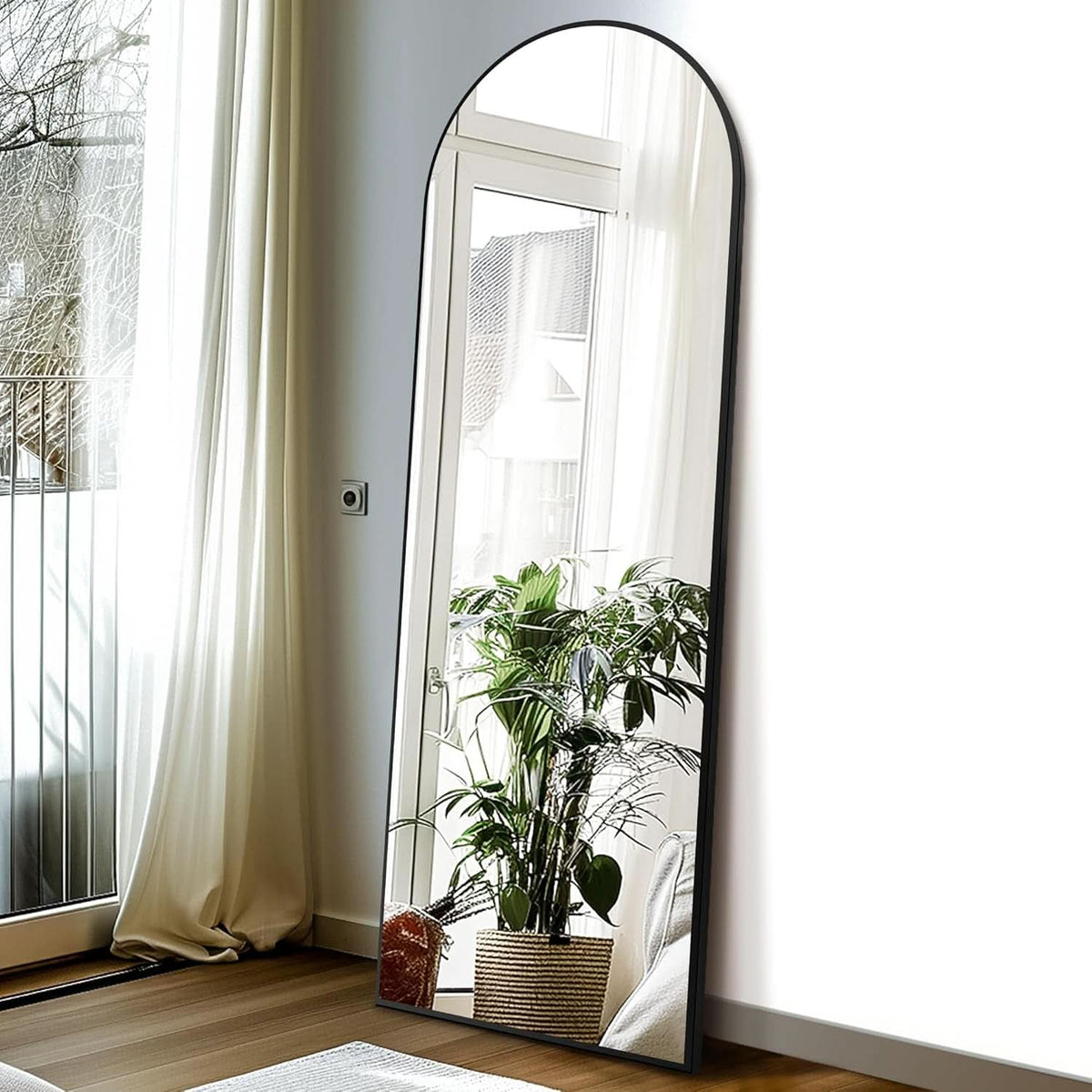 Arched Full Length Standing Mirror 56x20 Large Floor Mirror