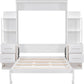 Full Murphy Wall Bed With Wardrobe Storage Solutions-3