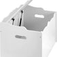 Wooden Toy Box Chest White 30x18x19 StorageSolution