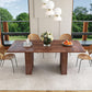 78 Inches Rectangular Walnut Farmhouse Dining Table