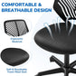 Low Back Armless Desk Chair With Lumbar Support Black