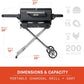 Portable Charcoal Grill Smoker With Analog Control