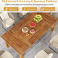 70.87 Inch Wood Dining Table Farmhouse Thickened Legs
