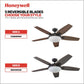 Carmel 48 Inch Bronze Contemporary Ceiling Fan