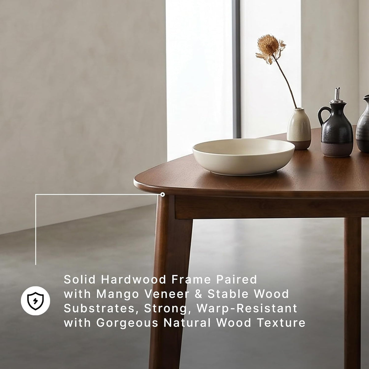 Ashley Signature Triangle Dining Table Hardwood Veneer