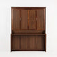 Queen Murphy Wall Bed Walnut Finish CabinetrySystem Unit