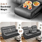 Recliner Sofa With Extra Oversized Storage Cupholders
