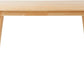 FSC Certified Solid Wood Rectangular Dining Table Seats Four Natural Finish