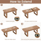 Brown Extendable Dining Table Accommodates Large Parties