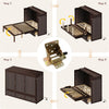 Queen Murphy Bed Cabinet With Hidden Storage Drawers
