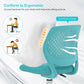 Turquoise Height Adjustable Kids Desk Chair With Lumbar Support