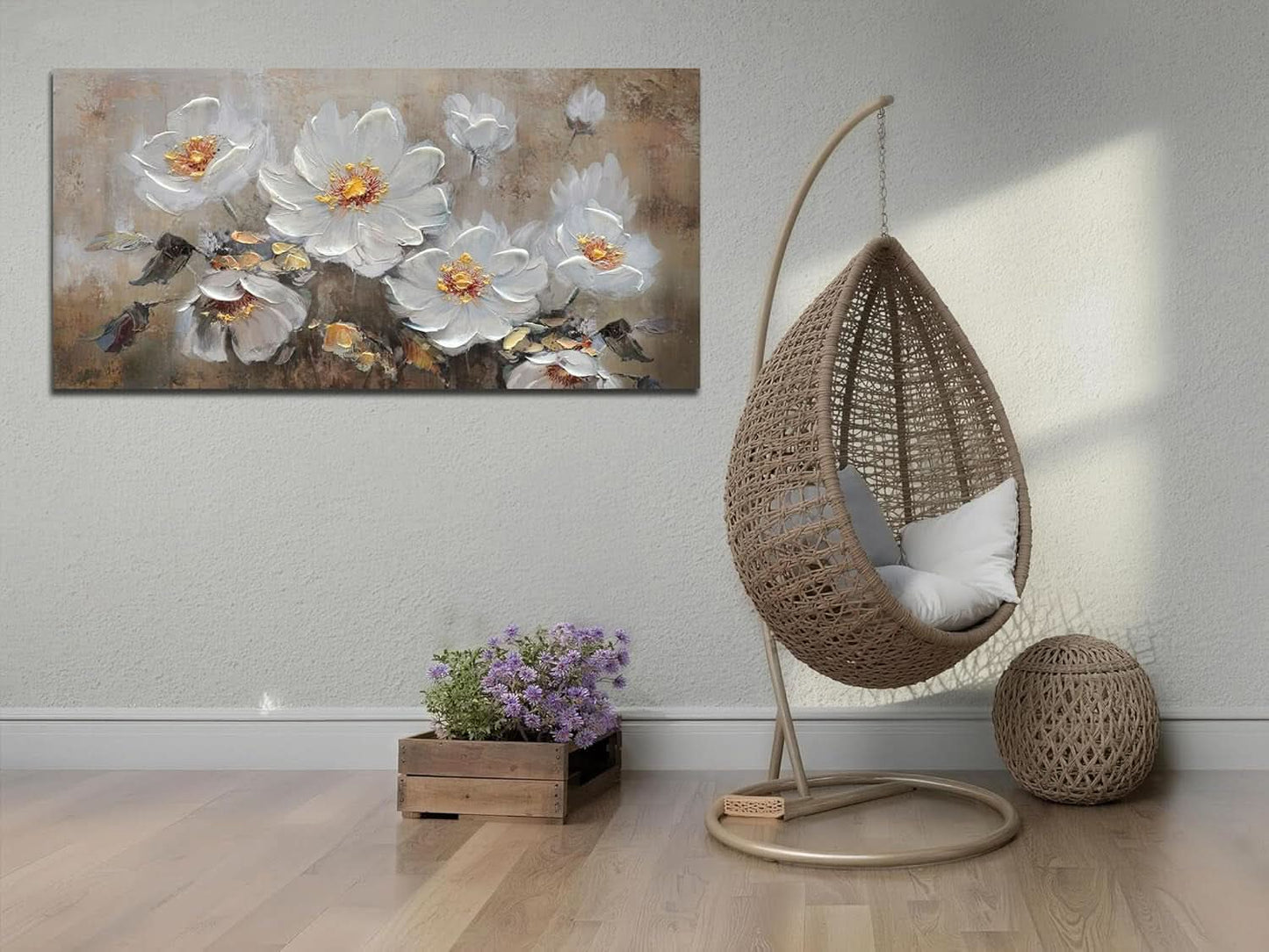 40x20 Inches Floral Canvas Wall Art Gallery Collection