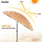 Large Outdoor Protective Thatch Tiki Umbrella Tilt