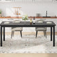 71 Inch Industrial Grade Dining Table Metal Frame Set
